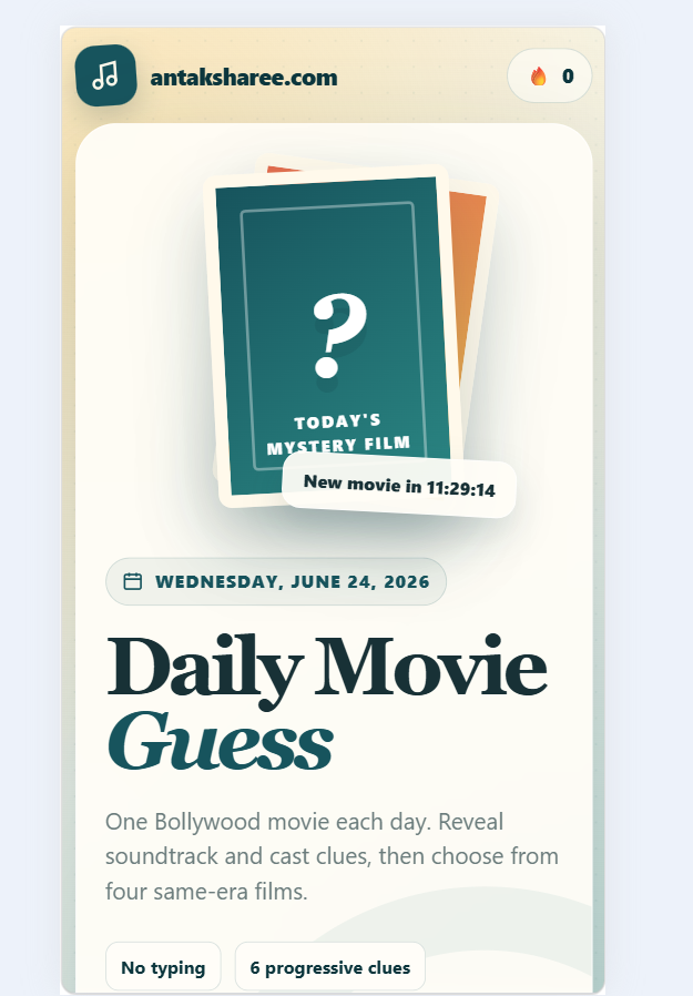 Daily Movie Guess Bollywood movie quiz app thumbnail
